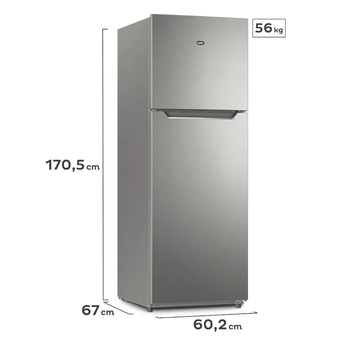 Heladera No Frost Inverter 356L Gafa HGNF333P Plata